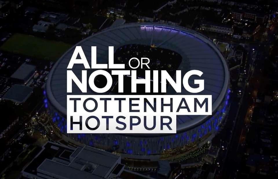'All or Nothing: Tottenham Hotspur'. Imagen promocional de Amazon.