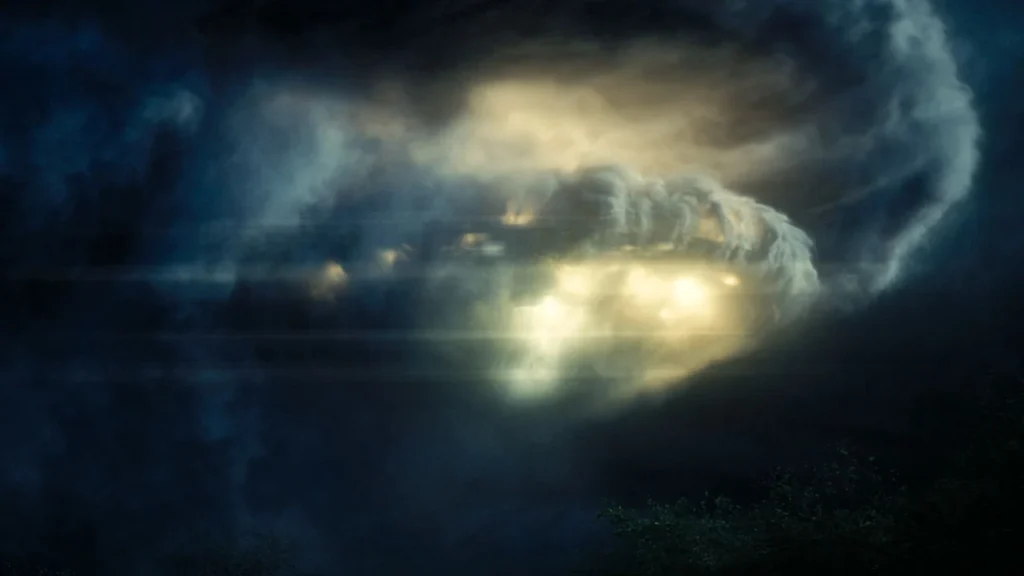 Nube con nave en 'El día de la revelación'.
